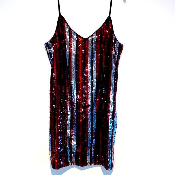 BAR III SEQUINS Dress in size XL NWT - Picture 2 of 8